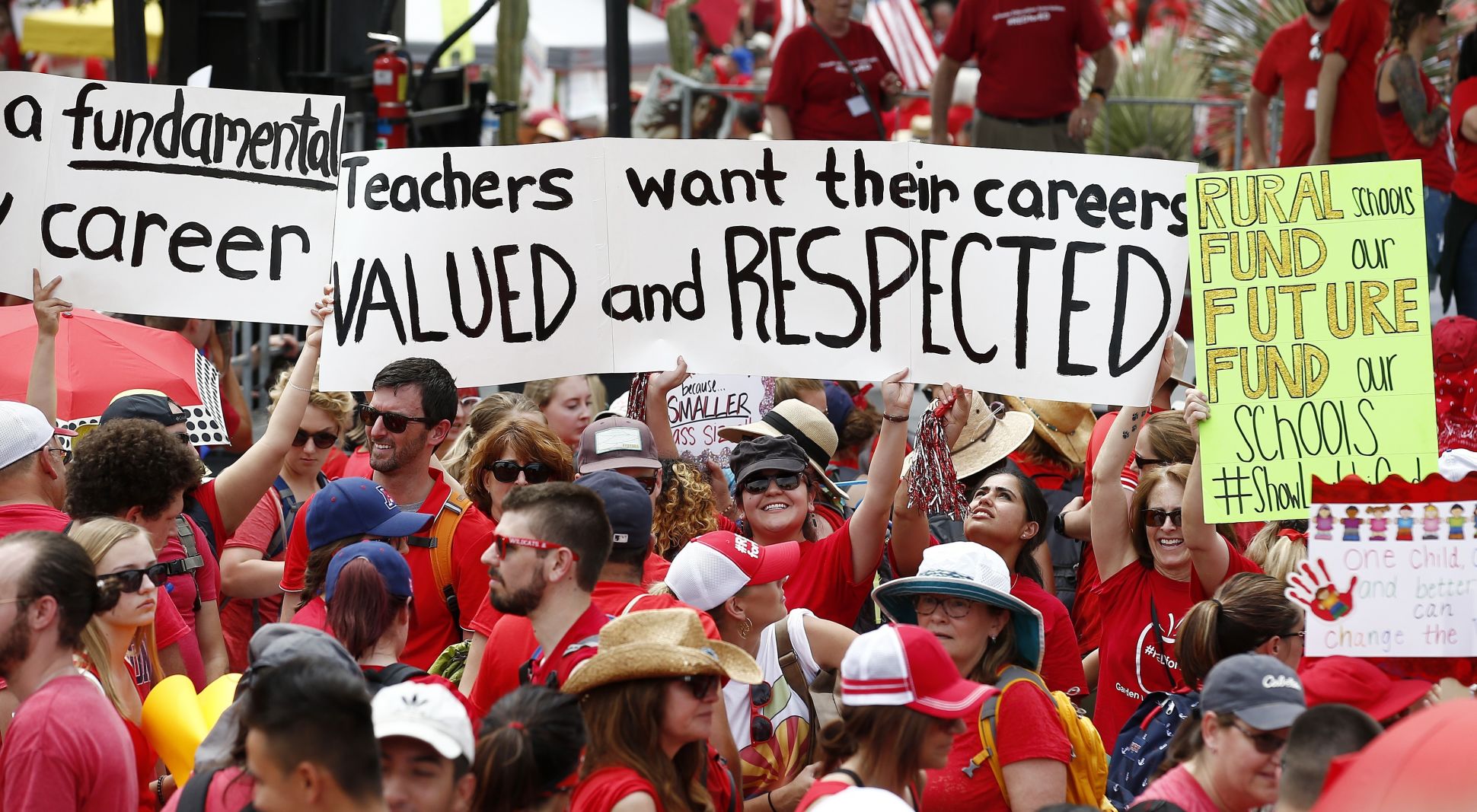 "Teachers want their careers valued and respected"